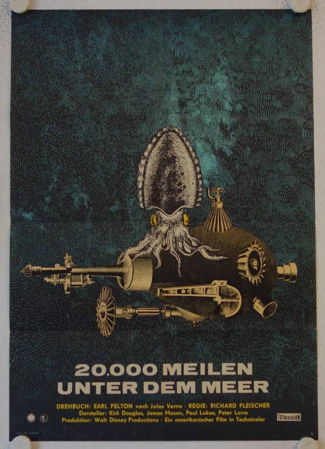 20000 Leagues under the Sea original release east-german movie poster